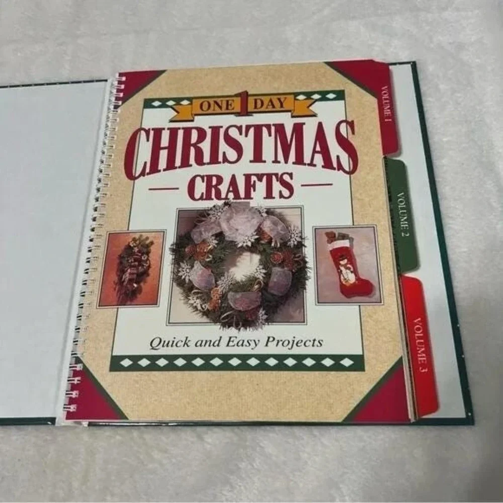 The Treasury of Christmas Crafts Volume 1 2 and 3 in One Book Vintage